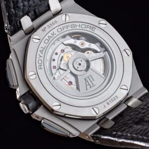 AP Royal Oak Offshore 44mm SS APF Factory 1:1 Best Edition Black Checkered Dial Ceramic Bezel on Black Leather Strap A3126 - Best Replica Watches Store For Sale!