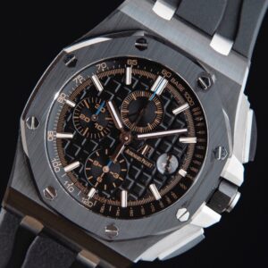 AP Royal Oak Offshore 44mm Black Ceramic APF Factory 1:1 Best Edition Black Dial on Rubber Strap A3126 - Best Replica Watches Store For Sale!