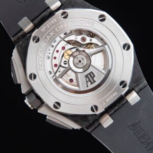 AP Royal Oak Offshore 44mm Black Carbon Fiber APF Factory 1:1 Best Edition Black Dial on Rubber Strap A3126 - Best Replica Watches Store For Sale!
