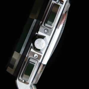 AP Royal Oak Offshore 44mm SS Green Ceramic Bezel APF Factory 1:1 Best Edition Green/Silver Dial on Camo Rubber Strap A7750 - Best Replica Watches Store For Sale!