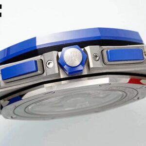 AP Royal Oak Offshore 44mm Blue Ceramic Bezel APF Factory 1:1 Best Edition Blue/Red Dial on Blue/Red Rubber Strap A3126 - Best Replica Watches Store For Sale!