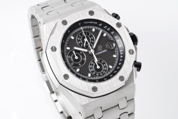 AP Royal Oak Offshore 42mm Blue/White Dial APF Factory 1:1 Best Edition on SS Bracelet A3126 - Best Replica Watches Store For Sale!