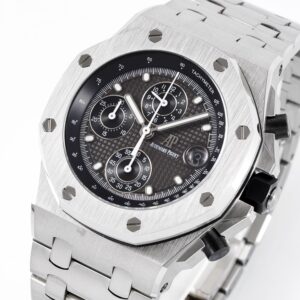 AP Royal Oak Offshore 42mm Blue/White Dial APF Factory 1:1 Best Edition on SS Bracelet A3126 - Best Replica Watches Store For Sale!