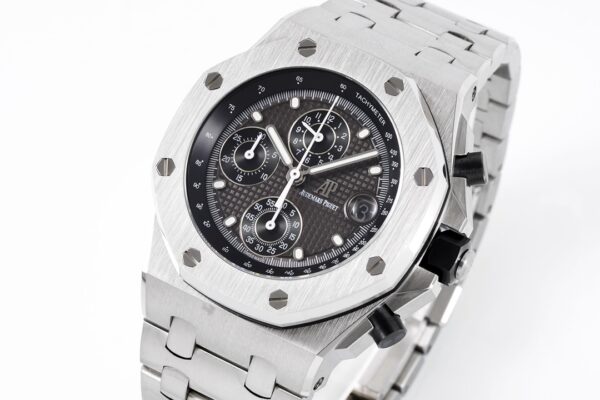 AP Royal Oak Offshore 42mm Blue/White Dial APF Factory 1:1 Best Edition on SS Bracelet A3126 - Best Replica Watches Store For Sale!