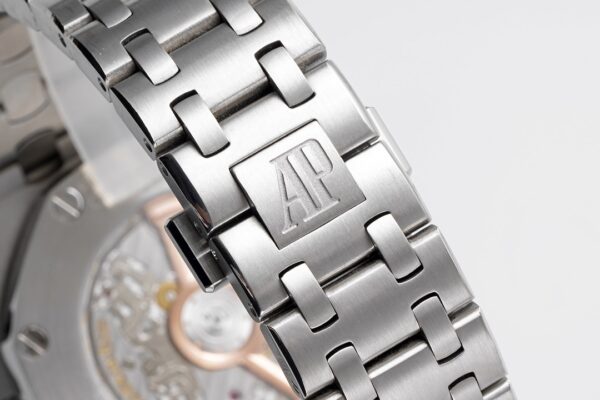 AP Royal Oak Offshore 42mm Blue/White Dial APF Factory 1:1 Best Edition on SS Bracelet A3126 - Best Replica Watches Store For Sale!