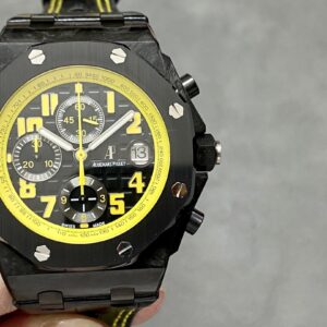 AP Royal Oak Offshore 'Bumble Bee' APF Factory Best Edition on Black Rubber Strap A3126 - Best Replica Watches Store For Sale!