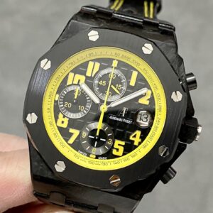 AP Royal Oak Offshore 'Bumble Bee' APF Factory Best Edition on Black Rubber Strap A3126 - Best Replica Watches Store For Sale!