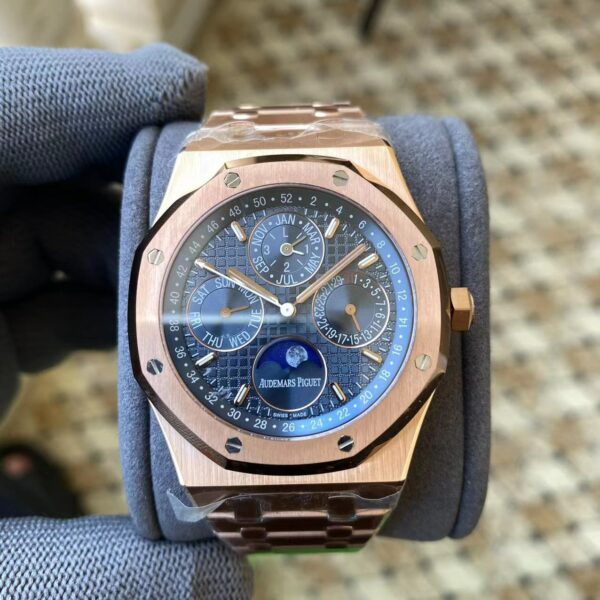 AP Royal Oak 41mm Complicated 26574 RG APS Factory 1:1 Best Edition Blue Dial - Best Replica Watches Store For Sale!
