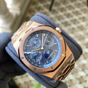 AP Royal Oak 41mm Complicated 26574 RG APS Factory 1:1 Best Edition Blue Dial - Best Replica Watches Store For Sale!