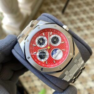 AP Royal Oak 41mm Complicated 26574 SS APS Factory 1:1 Best Edition Red/Black Dial on SS Bracelet A5134 (CHS) - Best Replica Watches Store For Sale!