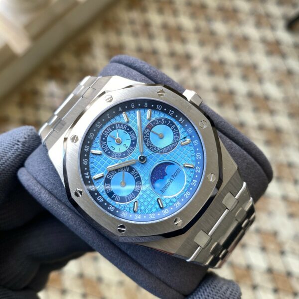 AP Royal Oak 41mm Complicated 26574PT SS APS Factory 1:1 Best Edition Ice Blue Dial - Best Replica Watches Store For Sale!