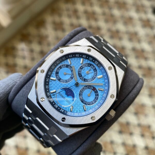 AP Royal Oak 41mm Complicated 26574PT SS APS Factory 1:1 Best Edition Ice Blue Dial - Best Replica Watches Store For Sale!