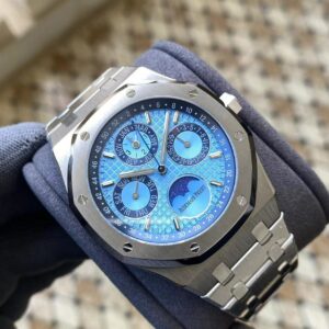 AP Royal Oak 41mm Complicated 26574PT SS APS Factory 1:1 Best Edition Ice Blue Dial - Best Replica Watches Store For Sale!