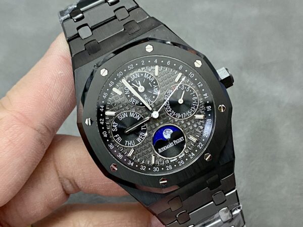 AP Royal Oak Perpetual Calendar 26579CE Black Ceramic APS Factory Best Edition on Black Ceramic Bracelet A5134 (CHS) V3 - Best Replica Watches Store For Sale!