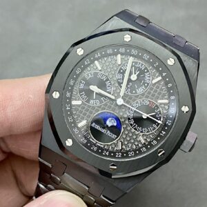 AP Royal Oak Perpetual Calendar 26579CE Black Ceramic APS Factory Best Edition on Black Ceramic Bracelet A5134 (CHS) V3 - Best Replica Watches Store For Sale!