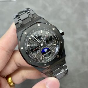 AP Royal Oak Perpetual Calendar 26579CE Black Ceramic APS Factory Best Edition on Black Ceramic Bracelet A5134 (CHS) V3 - Best Replica Watches Store For Sale!