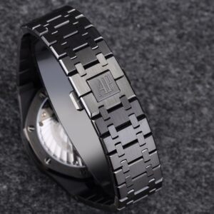 AP Royal Oak PVD Tourbillon R8 Factory Best Edition Black Sunburst Tapisserie Dial  V3 - Best Replica Watches Store For Sale!