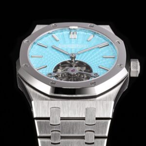 AP AP Royal Oak 2018 SIHH SS Tourbillon R8 Factory Tiffany Sunburst Tapisserie Dial on SS Bracelet V3 - Best Replica Watches Store For Sale!