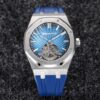 AP Royal Oak Tourbillon R8 Factory Graduated Blue Checkered Dial  V3 - Best Replica Watches Store For Sale!