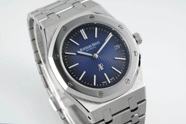 AP Royal Oak 39mm 15202 SS IPF Factory 1:1 Best Edition Blue/Black Textured Dial - Best Replica Watches Store For Sale!