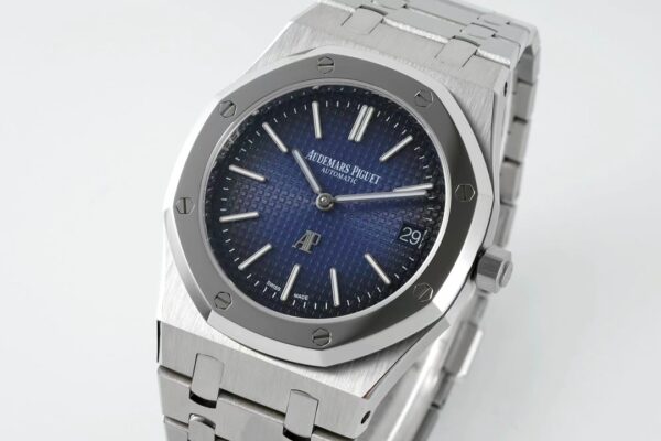 AP Royal Oak 39mm 15202 SS IPF Factory 1:1 Best Edition Blue/Black Textured Dial - Best Replica Watches Store For Sale!