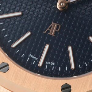 AP Royal Oak 39mm 15202 RG IPF Factory 1:1 Best Edition Blue Textured Dial - Best Replica Watches Store For Sale!