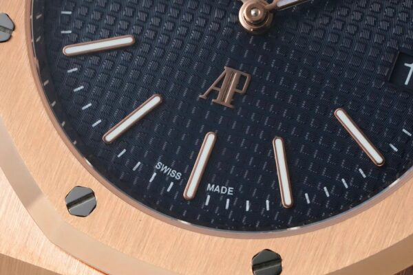 AP Royal Oak 39mm 15202 RG IPF Factory 1:1 Best Edition Blue Textured Dial - Best Replica Watches Store For Sale!