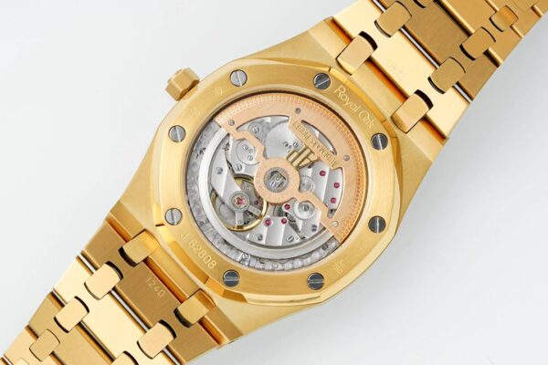 AP Royal Oak 39mm 15202 YG IPF Factory 1:1 Best Edition Yellow/Brown Textured Dial - Best Replica Watches Store For Sale!
