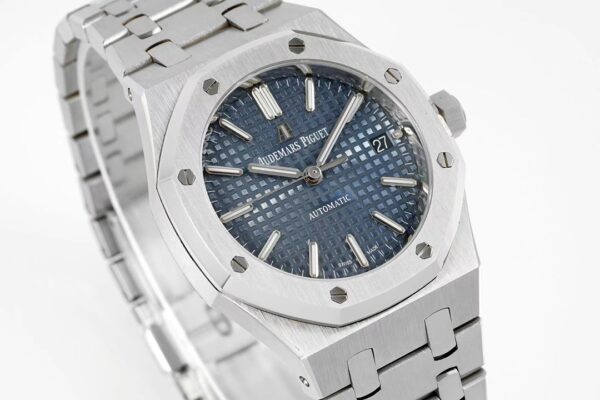 AP Royal Oak 37mm 15450 SS IPF Factory Best Edition Blue Dial on SS Bracelet SA3120 Super Clone - Best Replica Watches Store For Sale!