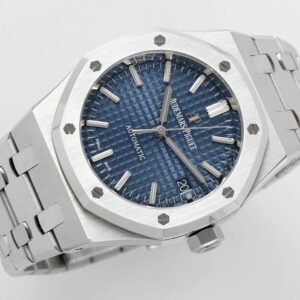 AP Royal Oak 41mm 15400 SS  ZF Factory 1:1 Best Edition Blue Textured Dial - Best Replica Watches Store For Sale!