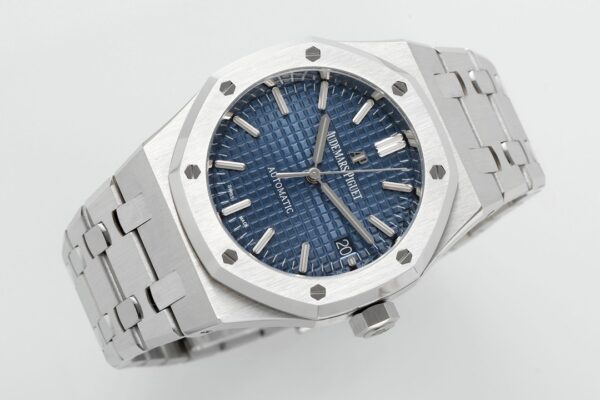 AP Royal Oak 41mm 15400 SS  ZF Factory 1:1 Best Edition Blue Textured Dial - Best Replica Watches Store For Sale!