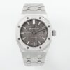 AP Royal Oak 41mm 15400 SS  ZF Factory 1:1 Best Edition Gray Textured Dial on SS Bracelet V2 SA3120 Super Clone - Best Replica Watches Store For Sale!