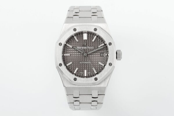 AP Royal Oak 41mm 15400 SS  ZF Factory 1:1 Best Edition Gray Textured Dial on SS Bracelet V2 SA3120 Super Clone - Best Replica Watches Store For Sale!