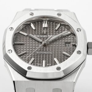 AP Royal Oak 41mm 15400 SS  ZF Factory 1:1 Best Edition Gray Textured Dial on SS Bracelet V2 SA3120 Super Clone - Best Replica Watches Store For Sale!