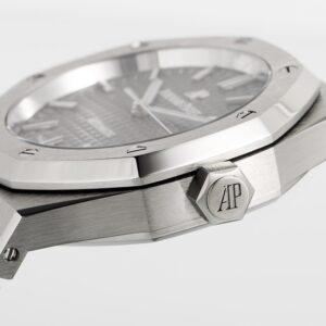 AP Royal Oak 41mm 15400 SS  ZF Factory 1:1 Best Edition Gray Textured Dial on SS Bracelet V2 SA3120 Super Clone - Best Replica Watches Store For Sale!