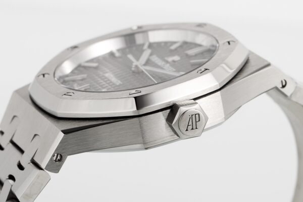 AP Royal Oak 41mm 15400 SS  ZF Factory 1:1 Best Edition Gray Textured Dial on SS Bracelet V2 SA3120 Super Clone - Best Replica Watches Store For Sale!