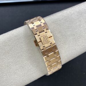 AP AP Royal Oak 37mm 15450 RG  ZF Factory 1:1 Best Edition Blue Textured Dial on SS Bracelet SA3120 Super Clone - Best Replica Watches Store For Sale!