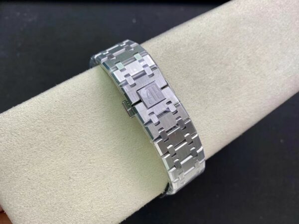 AP Royal Oak 37mm 15450 SS  ZF Factory 1:1 Best Edition Gray Textured Dial on SS Bracelet SA3120 Super Clone - Best Replica Watches Store For Sale!