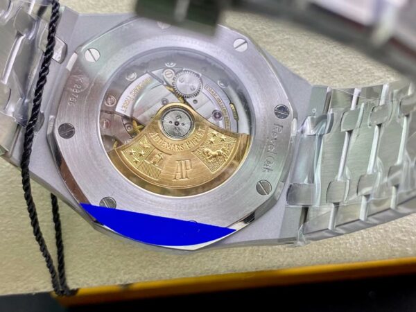 AP Royal Oak 37mm 15450 SS  ZF Factory 1:1 Best Edition Blue Textured Dial on SS Bracelet SA3120 Super Clone - Best Replica Watches Store For Sale!