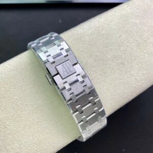 AP Royal Oak 37mm 15450 SS  ZF Factory 1:1 Best Edition Blue Textured Dial on SS Bracelet SA3120 Super Clone - Best Replica Watches Store For Sale!