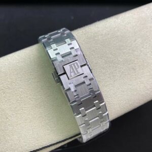 AP Royal Oak 37mm 15450 SS  ZF Factory 1:1 Best Edition Black Textured Dial on SS Bracelet SA3120 Super Clone - Best Replica Watches Store For Sale!