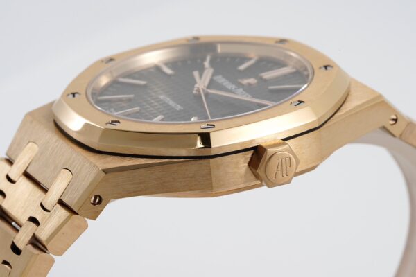 AP Royal Oak 37mm 15400 RG  ZF Factory 1:1 Best Edition Black Textured Dial - Best Replica Watches Store For Sale!