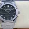 AP Royal Oak 41mm 15500 SS  ZF Factory 1:1 Best Edition Black Textured Dial on SS Bracelet SA4302 Super Clone V3 - Best Replica Watches Store For Sale!