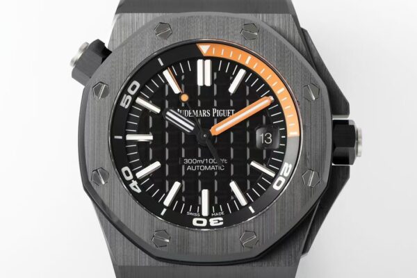 AP Royal Oak Offshore Diver 15707 Black Ceramic  ZF Factory 1:1 Best Edition SA3120 Super Clone - Best Replica Watches Store For Sale!