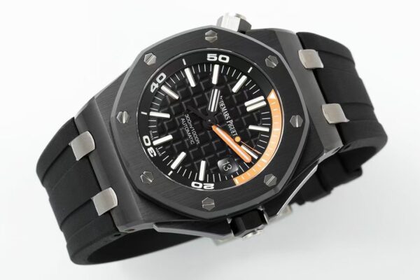AP Royal Oak Offshore Diver 15707 Black Ceramic  ZF Factory 1:1 Best Edition SA3120 Super Clone - Best Replica Watches Store For Sale!