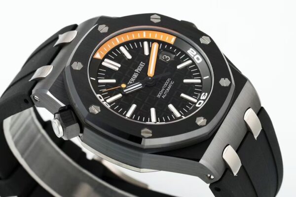 AP Royal Oak Offshore Diver 15707 Black Ceramic  ZF Factory 1:1 Best Edition SA3120 Super Clone - Best Replica Watches Store For Sale!