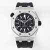 AP Royal Oak Offshore Diver 15710 APS Factory 1:1 Best Edition Black Dial on Black Rubber Strap SA3120 Super Clone V2 - Best Replica Watches Store For Sale!