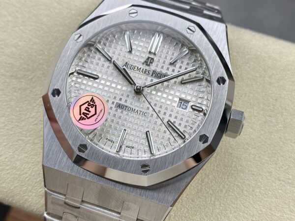 AP Royal Oak 41mm 15400 SS APS Factory 1:1 Best Edition White Textured Dial on SS Bracelet SA3120 Super Clone V3 - Best Replica Watches Store For Sale!