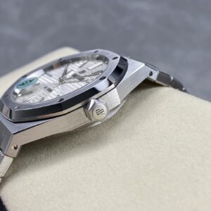 AP Royal Oak 41mm 15400 SS APS Factory 1:1 Best Edition White Textured Dial on SS Bracelet SA3120 Super Clone V3 - Best Replica Watches Store For Sale!