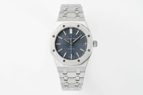 AP Royal Oak 37mm 15450 SS APS Factory 1:1 Best Edition Blue Textured Dials - Best Replica Watches Store For Sale!